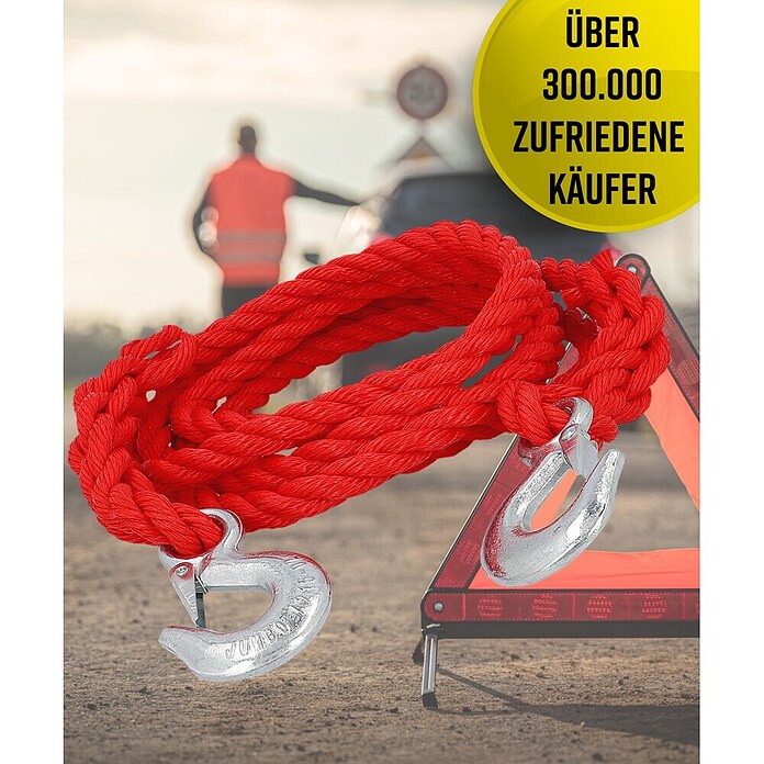 UniTec Abschleppseil (4 m, Zugkraft: 3,5 t)