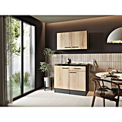 Respekta Miniküche Oliver (Breite: 100 cm, Artisan Eiche Nachbildung, Mit Duo-Kochmulde, Mit Oberschrank) | BAUHAUS