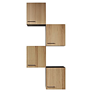 Respekta Oliver Küchen-Hängeschrank Oliver (B x T x H: 50 x 34,6 x 56,1 cm, Artisan Eiche, Anzahl Türen: 4 Stk.)