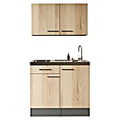 Respekta Miniküche Oliver (Breite: 100 cm, Artisan Eiche Nachbildung, Mit Glaskeramikkochfeld, Mit Oberschrank) | BAUHAUS