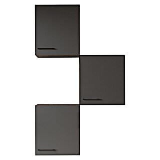 Respekta Oliver Küchen-Hängeschrank Oliver (B x T x H: 50 x 34,6 x 56,1 cm, Grau Matt, Anzahl Türen: 3 Stk.)