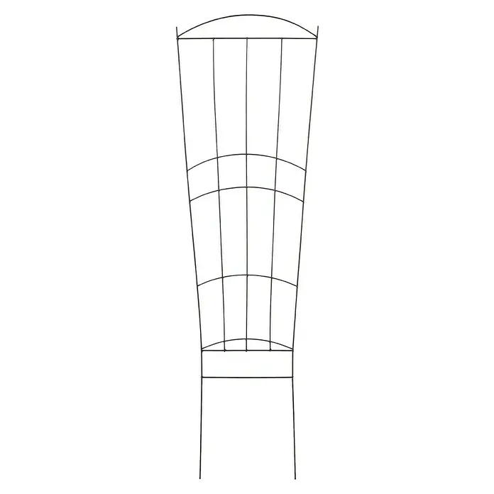 Gardol Zierspalier Sizilien - 36,5 x 120 cm, Anthrazit - Elegante Metall-Pflanzenstütze im Fokus, ideal für Kletterpflanzen und zur dekorativen Gartengestaltung, robust und stilvoll.