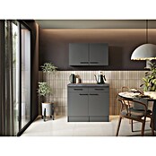 Respekta Sideboard Oliver (Breite: 100 cm, Grau Matt, Mit Oberschrank) | BAUHAUS