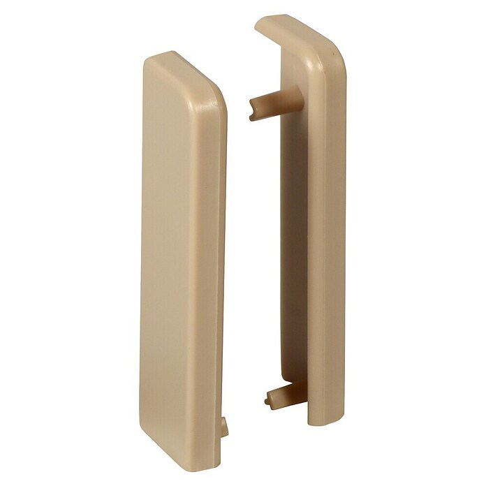 Sockelleiste FU062 (2 x Endstück, Passend für: Sockelleiste FU062 15x58 mm, Kunststoff, Ahorn) | BAUHAUS