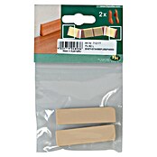 Sockelleiste FU062 (2 x Endstück, Passend für: Sockelleiste FU062 15x58 mm, Kunststoff, Ahorn) | BAUHAUS
