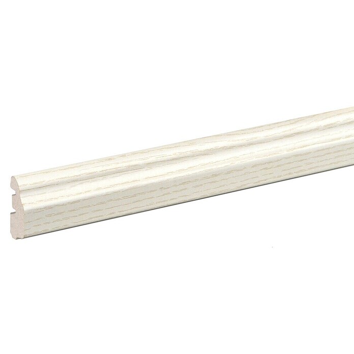 Wandleiste (L x B x H: 2,4 m x 14 mm x 36 mm, Esche Weiß) | BAUHAUS