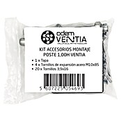 Kit de accesorios para valla Ventia (Antracita, 25 pzs., Específico para: Valla de aluminio Ventia de 1 m) | BAUHAUS