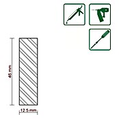 FLACHLEISTE LAERCHE ROH 12,5X46mm 100cm