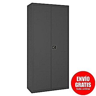 Regalux Armario multiusos metálico (L x An x Al: 40 x 100 x 180 cm, Antracita)