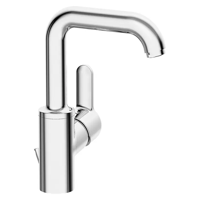 Hansa Primo Waschtischarmatur - Mit Zugstange, Chrom, Glänzend, Schwenkbar - Elegante Chromarmatur mit schlankem Design und Einhebelmischer für moderne Badezimmer. Hochwertige Verarbeitung für langanhaltende Nutzung.