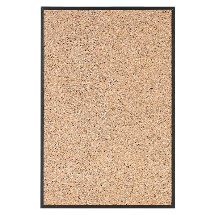 Corcho para notas Cork Inside - 60 x 1,6 cm, Materiales naturales, Negro, Largo: 90 cm - Primer plano de un tablón de corcho rectangular con marco oscuro, ideal para organizar notas en la oficina o en casa.