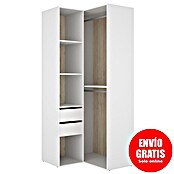 Dekit Mueble vestidor Suit (L x An x Al: 104,5 x 84,5 x 204,5 cm, Blanco/Natural, Trasera reversible) | BAUHAUS
