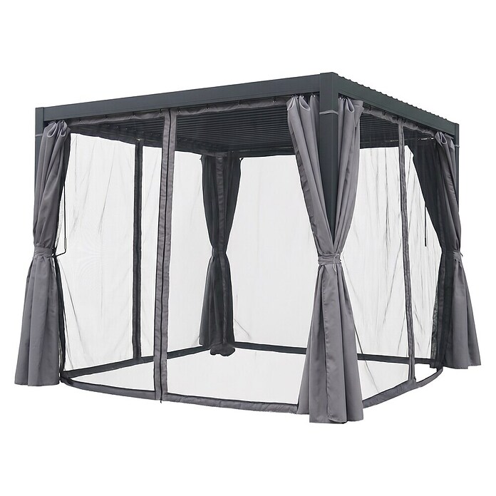 Sunfun Paviljon Rodos  (Do x Š: 293 x 293 cm, Črna) | 8298 - Gartenzelte/Pavillons | ICFA - Sonnenschutz | ICF - Sonnenschutz | IC - Freizeit im Garten | I - Stadtgarten | BAUHAUS
