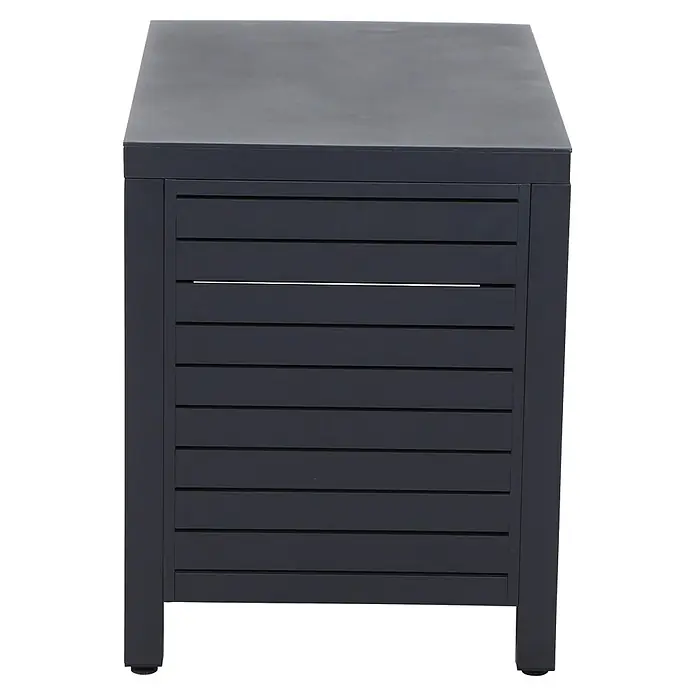 Siena Garden Outdoorküche Texas - 2 -tlg., Anthrazit - Anthrazitfarbener Outdoor-Schrank mit Lamellenfront und massiver Platte.