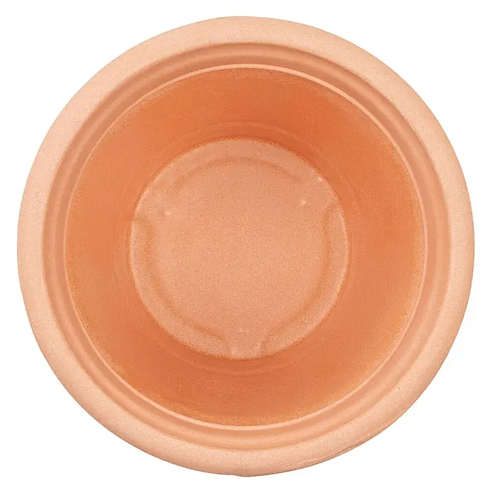 Siena Garden Pflanztopf Amalia - Terracotta, Außenmaß (Ø x H): 70 x 56,2 cm - Leerer, runder Blumentopf aus Terrakotta, von oben gesehen.