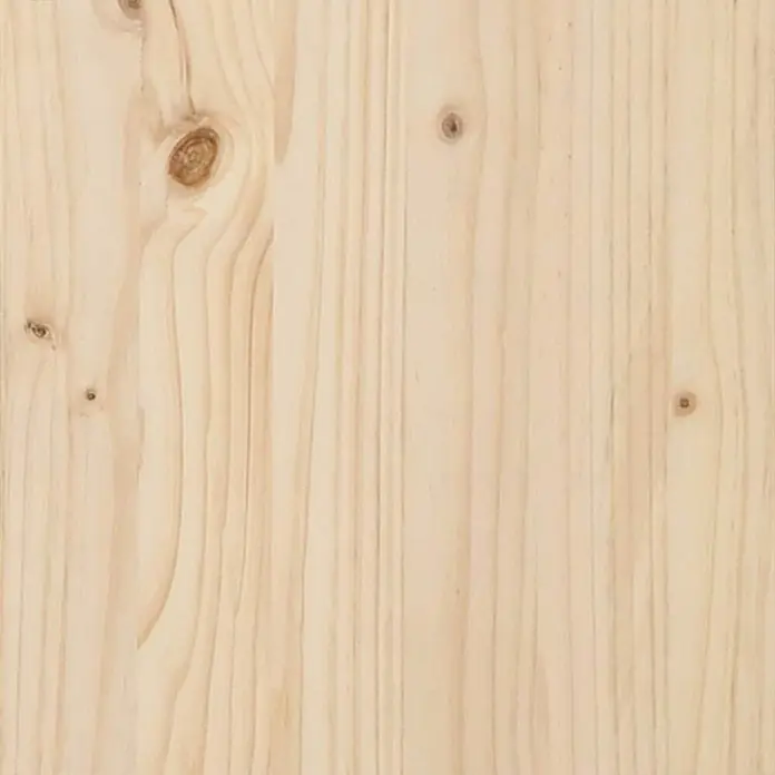 Furnicato Gartenbank Kiefernholz Natur - B x T x H: 37 x 119 x 47 cm, Natur - Helle Naturkiefernholzplatte mit sichtbarer Maserung und Ästen.