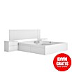 Dekit Set muebles de dormitorio Len (4 pzs., Blanco, Específico para: Colchón de 150x190 cm) | BAUHAUS
