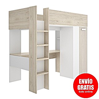Dekit Litera Spylo (L x An x Al: 112 x 205 x 177 cm, Natural/Blanco/Alistonado)