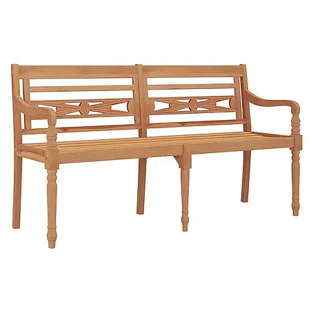 Furnicato  Gartenbank Teak-Massivholz