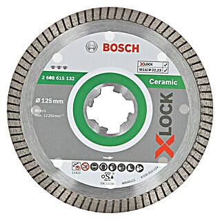 Bosch Professional X-Lock Diamantdoorslijpschijf X-Lock Best for Ceramic (125 mm, Geschikt voor: Keramiek)