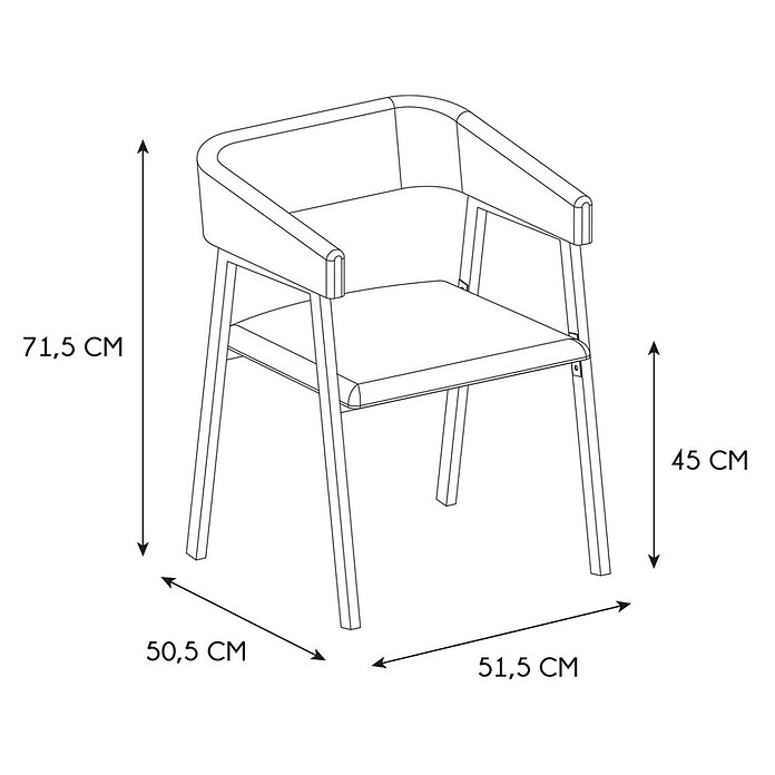 Home Deco Factory Silla Scott (Beige, 2 ud.) | BAUHAUS