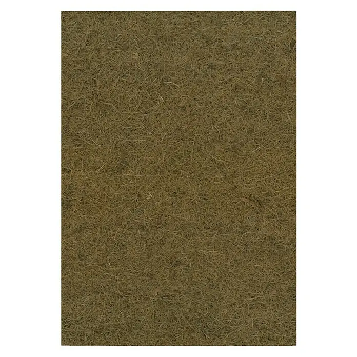 Windhager Kokosschutzmatte - L x B x S: 1,5 m x 50 cm x 10 mm, Natur - Nahaufnahme einer rechteckigen, beigefarbenen Kokosmatte mit einer dichten, faserigen Textur, ideal für Gartenbau oder als Bodenbelag.