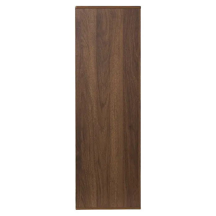 Home Deco Factory Tiffany Estantería de madera - Al x An x Pr: 97,8 x 99,3 x 31,8 cm, Capacidad de carga por balda: 5 kg, Número de baldas: 9 ud., Atornillado, Marrón - Panel de madera marrón oscuro con veta vertical rica.