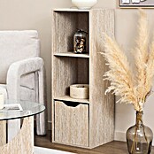 Home Deco Factory Estantería de madera Pietra (Al x An x Pr: 97,8 x 34 x 31,8 cm, Capacidad de carga por balda: 5 kg, Número de baldas: 3 ud., Atornillado, Natural) | BAUHAUS