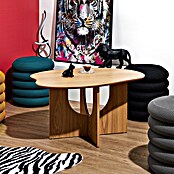 Home Deco Factory Calypso Mesa auxiliar (L x An x Al: 60 x 80 x 42 cm, MDF, Relieves curvos) | BAUHAUS