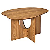 Home Deco Factory Calypso Mesa auxiliar (L x An x Al: 60 x 80 x 42 cm, MDF, Relieves curvos) | BAUHAUS