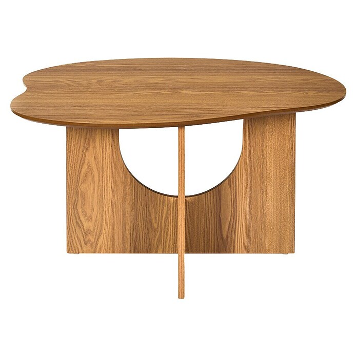 Home Deco Factory Calypso Mesa auxiliar (L x An x Al: 60 x 80 x 42 cm, MDF, Relieves curvos) | BAUHAUS