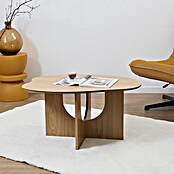 Home Deco Factory Calypso Mesa auxiliar (L x An x Al: 60 x 80 x 42 cm, MDF, Relieves curvos) | BAUHAUS