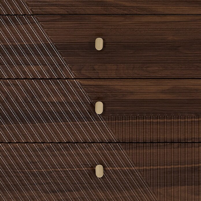 Home Deco Factory Tiffany Cómoda (L x An x Al: 40 x 60 x 90 cm, Marrón, Número de cajones: 4 ud.) | BAUHAUS