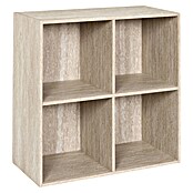 Home Deco Factory Estantería de madera Pietra (Al x An x Pr: 65,6 x 66,6 x 31,8 cm, Capacidad de carga por balda: 5 kg, Número de baldas: 4 ud., Atornillado, Natural) | BAUHAUS
