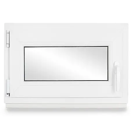 Neruli  Kellerfenster 75x50 cm(BxH) DIN Links 3 -fach Glas Dichtung Schwarz