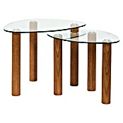 Home Deco Factory Mesa de centro (Vidrio templado, 2 ud., Forma: Curvado) | BAUHAUS