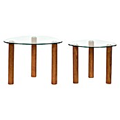 Home Deco Factory Mesa de centro (Vidrio templado, 2 ud., Forma: Curvado) | BAUHAUS