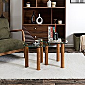Home Deco Factory Mesa de centro (Vidrio templado, 2 ud., Forma: Curvado) | BAUHAUS