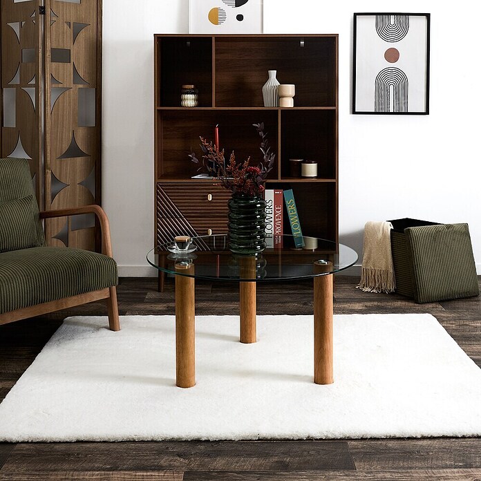 Home Deco Factory Mesa de centro (Ø x Al: 45 x 75 cm, Vidrio templado) | BAUHAUS