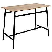Home Deco Factory Loka Mesa de comedor (L x An x Al: 116 x 60 x 90 cm, Negro/Marrón, Metal/MDF) | BAUHAUS