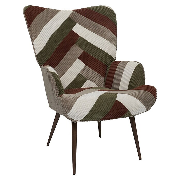 Home Deco Factory Sillón Scott (L x An x Al: 76 x 69 x 97 cm, Patchwork) | BAUHAUS
