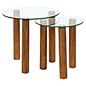 Home Deco Factory Mesa de centro (Vidrio templado, 2 ud., Forma: Redonda) | BAUHAUS