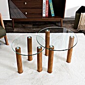 Home Deco Factory Mesa de centro (Vidrio templado, 2 ud., Forma: Redonda) | BAUHAUS