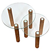 Home Deco Factory Mesa de centro (Vidrio templado, 2 ud., Forma: Redonda) | BAUHAUS