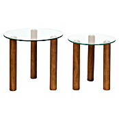 Home Deco Factory Mesa de centro (Vidrio templado, 2 ud., Forma: Redonda) | BAUHAUS
