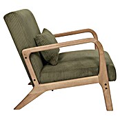 Home Deco Factory Sillón Scott (L x An x Al: 83,5 x 64,5 x 75 cm, Verde, Textil canalé) | BAUHAUS