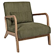 Home Deco Factory Sillón Scott (L x An x Al: 83,5 x 64,5 x 75 cm, Verde, Textil canalé) | BAUHAUS