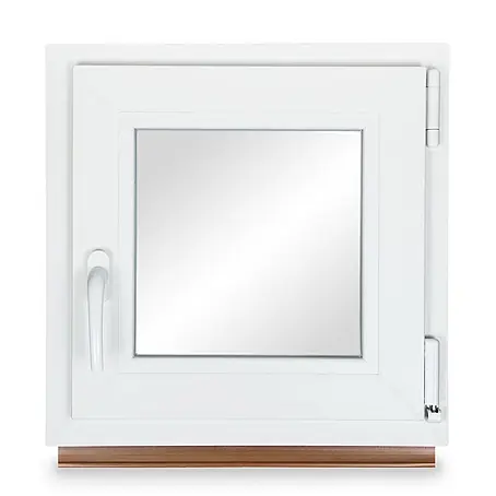 Neruli  Kellerfenster 50x50 cm(BxH) DIN Rechts 3 -fach Glas Dichtung Grau