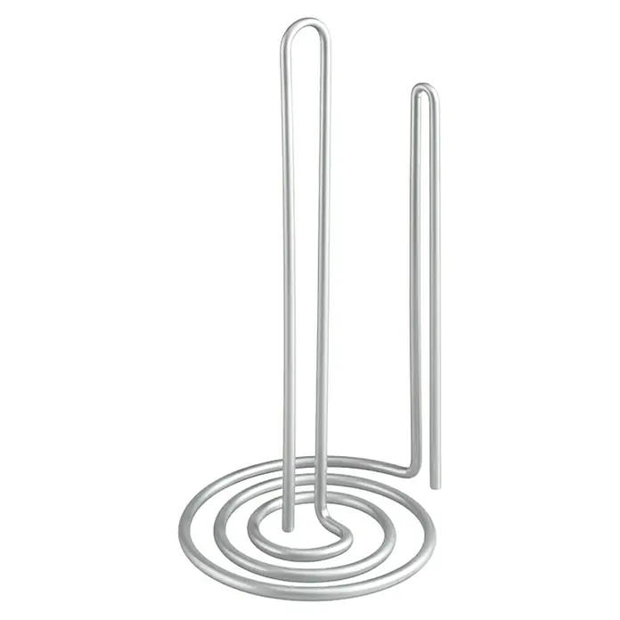 Metaltex Küchenrollenhalterung My Roll - Silber, Ø x H: 15 x 32 cm, Stahl - Ein stilvoller Küchenrollenhalter aus glänzendem Metall, der Funktionalität und modernes Design vereint. Ideal für jede Küche.