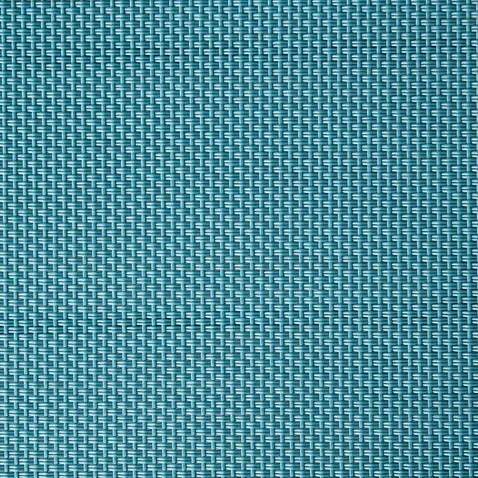 Furnicato Gartenliege - B x T: 66 x 195 cm, Blau, Aluminium - Türkisblaues Gewebe mit regelmäßigem Korbgeflechtmuster.